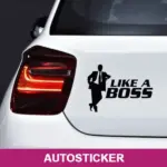 like a boss autosticker