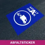 Asfalt sticker - Afbeelding 2